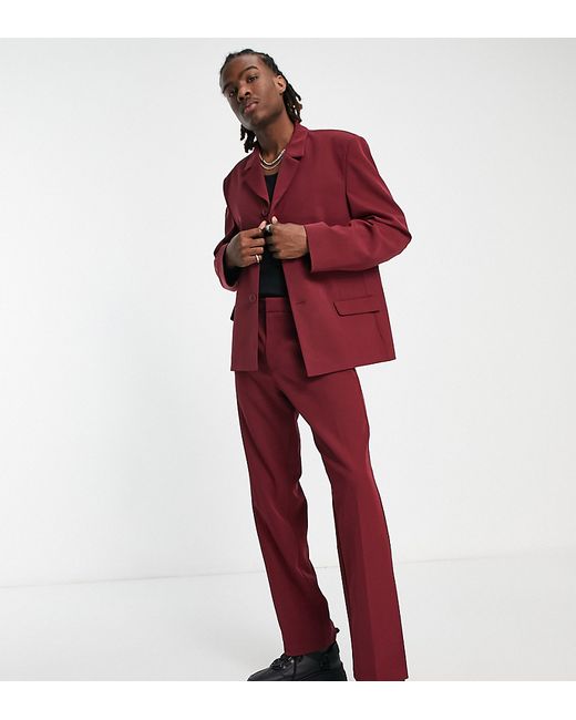 Collusion oversized blazer in wine part of a set-