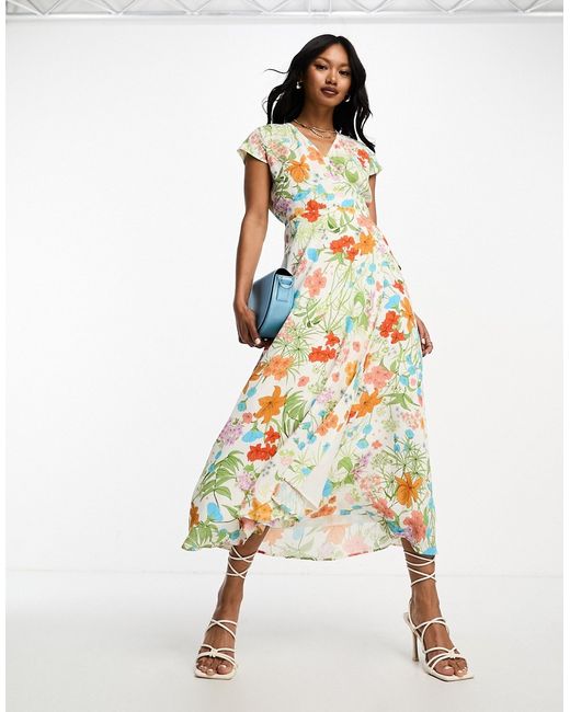 Other Stories wrap maxi dress in floral print