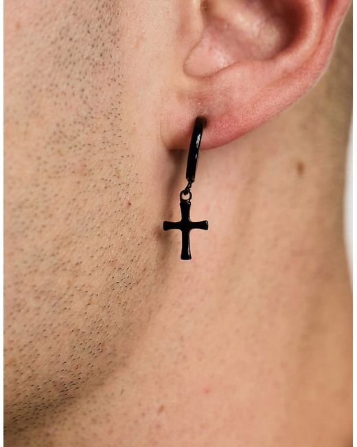 Jack & Jones earring with cross design in