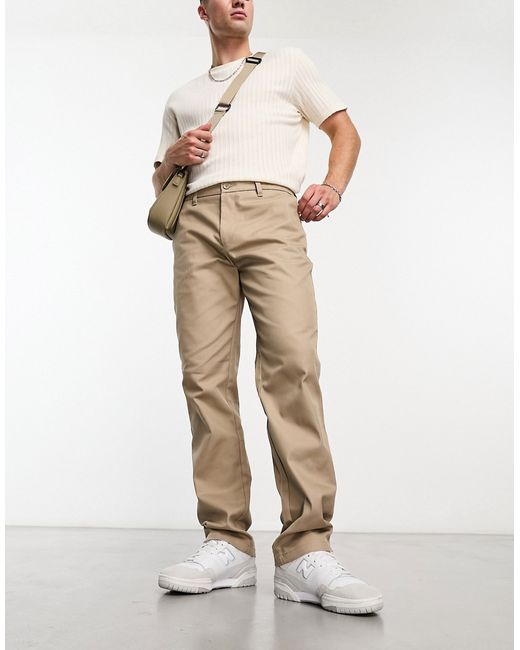 Only & Sons loose fit worker chinos in