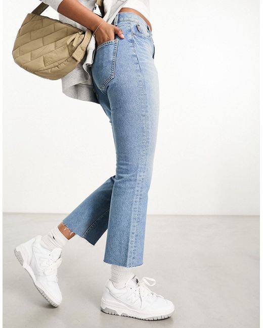 Asos Design 90s cropped straight jean in vintage