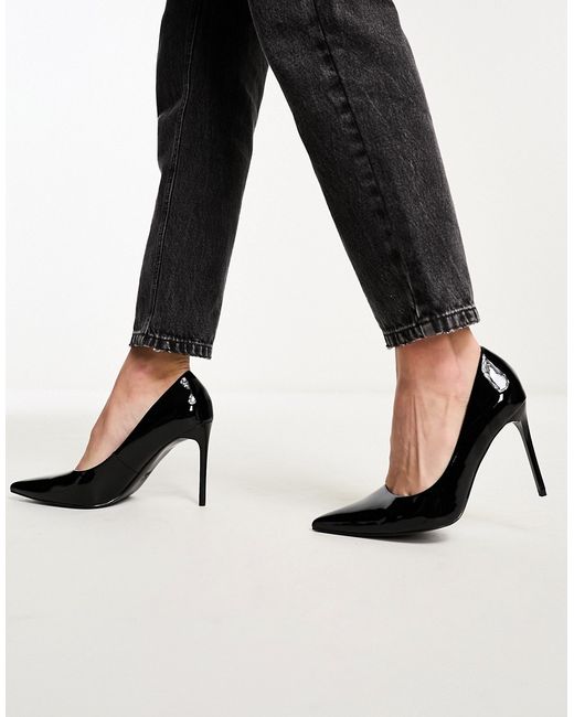 Asos Design Paphos pointed high heeled pumps in patent