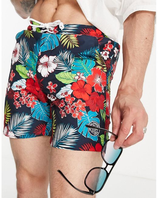 Original Penguin floral swim shorts-