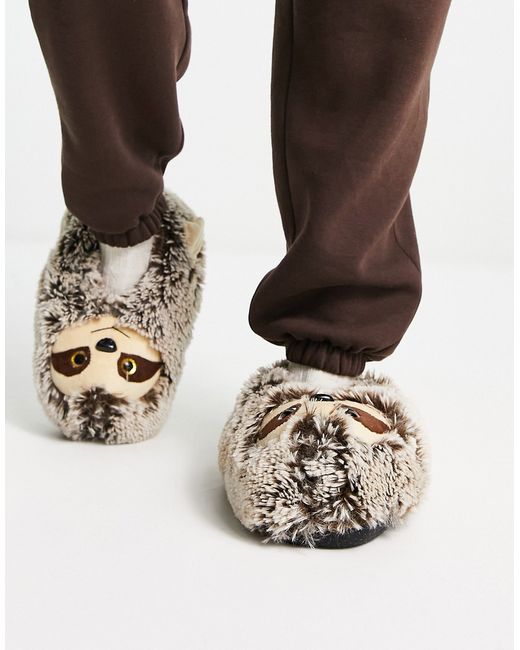 Loungeable sloth slippers in