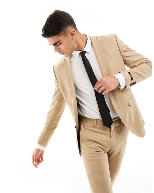 Jack & Jones Premium slim fit suit jacket in