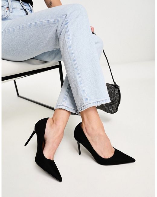 Asos Design Paphos pointed high heeled pumps in