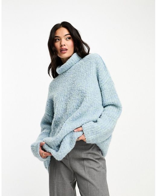 Asos Design oversized sweater in boucle yarn