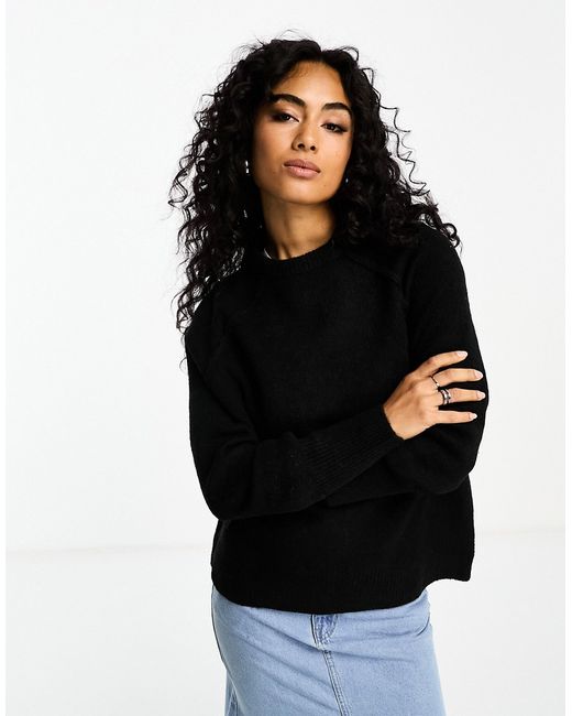Asos Design relaxed crew neck sweater with seam detail in