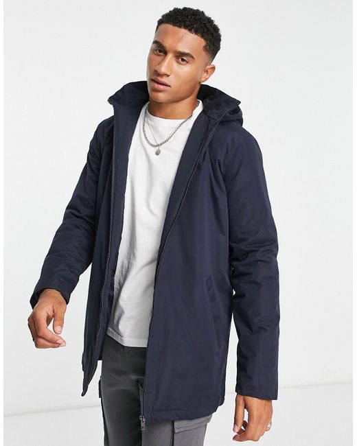 French Connection lined trench jacket with hood in