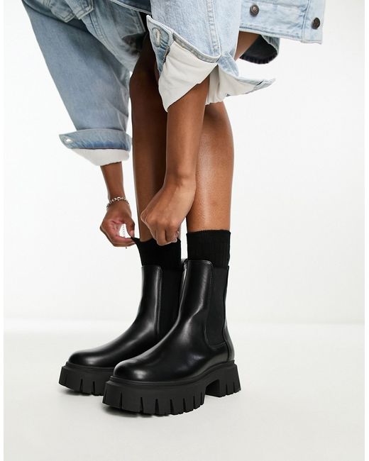 Asos Design Anthem chunky chelsea boots in