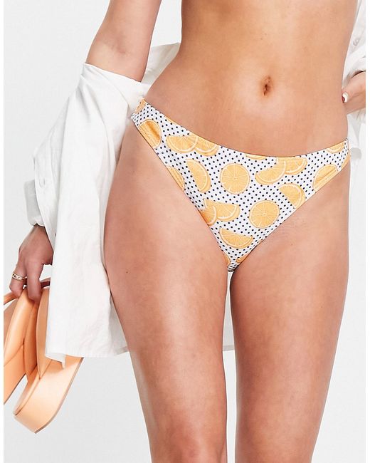 Chelsea Peers spotted fruit print bikini bottoms-