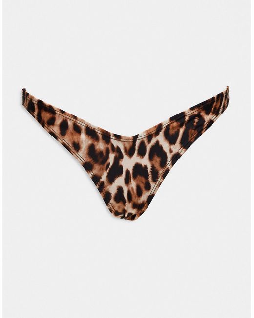 Na-Kd V-shape bikini bottoms leopard-