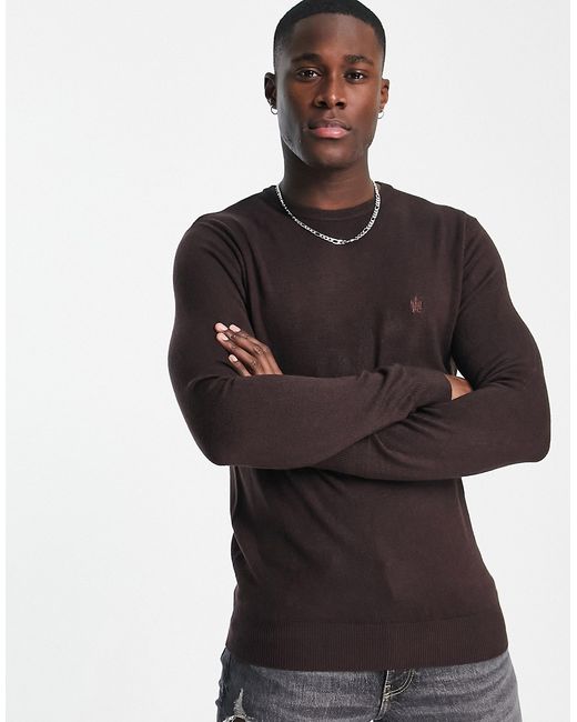 French Connection soft touch crew neck sweater burgundy-
