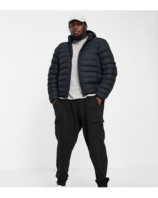 French Connection Plus puffer jacket with hood