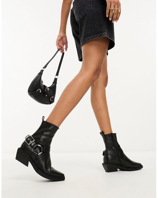 Asos Design Agent harness western boots