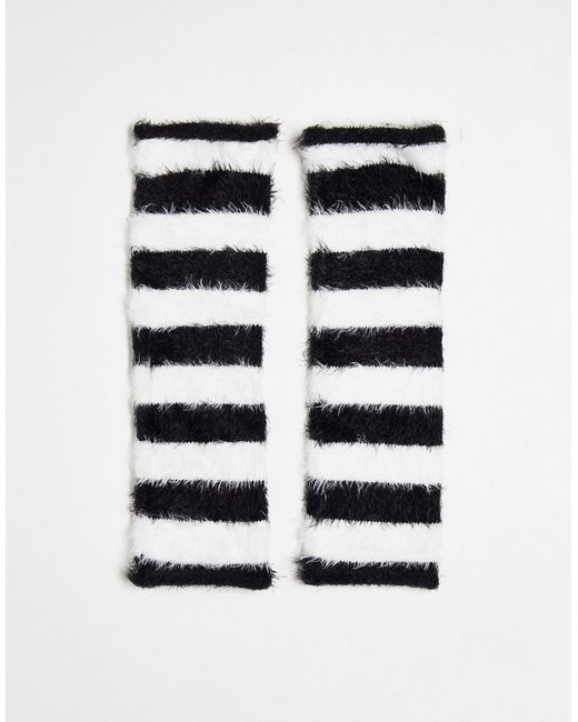 Asos Design arm warmers and white stripe
