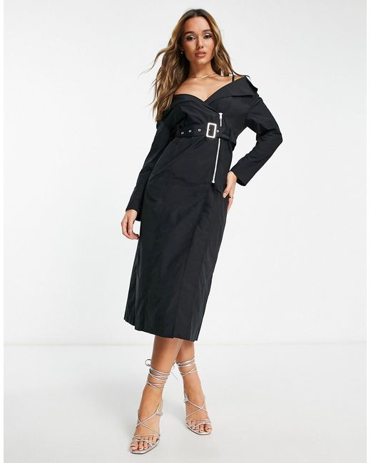 Other Stories belted trench midi dress