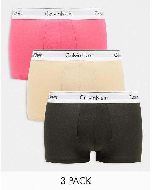Calvin Klein Modern Cotton 3-pack stretch trunks