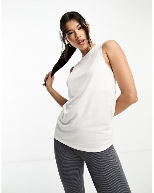 Asos 4505 yoga tank top with twist back