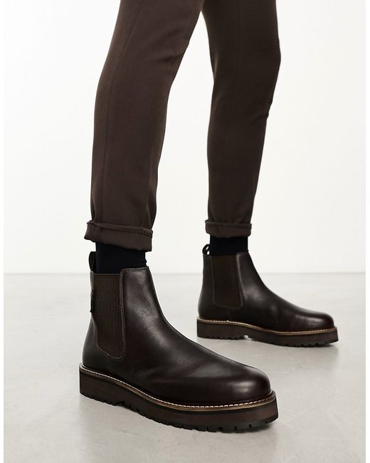 Walk London Connery chelsea boots leather