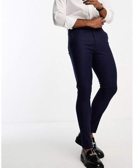 Asos Design linen mix super skinny smart pants