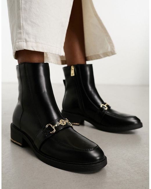 River Island boot with gold buckle detail
