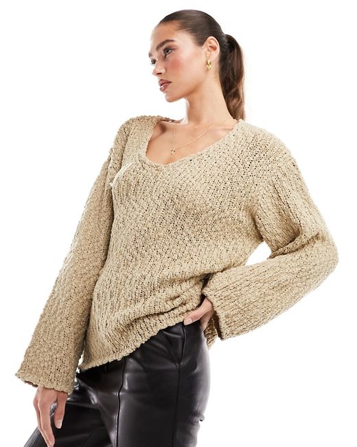 Na-Kd structured knit sweater