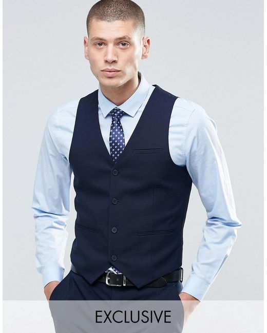Only & Sons SkinnyWaistcoatwithStretch