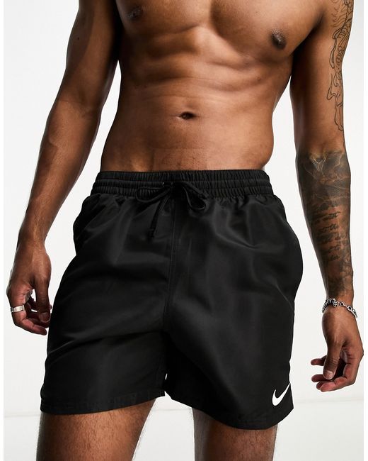 Nike Swimming Icon Volley 5 inch taped satin swim shorts
