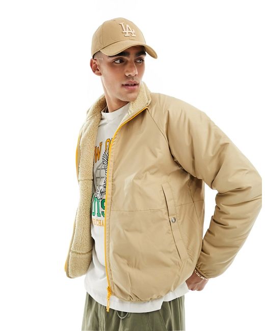 The North Face high Pile reversible jacket stone-