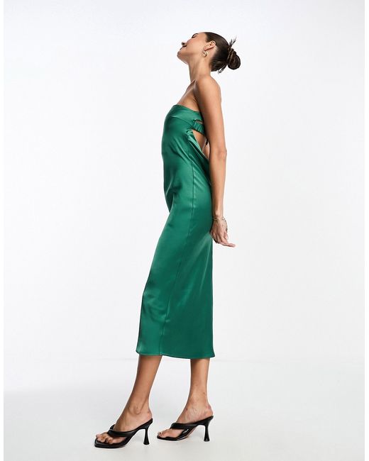 Pretty Lavish strapless midaxi dress emerald-