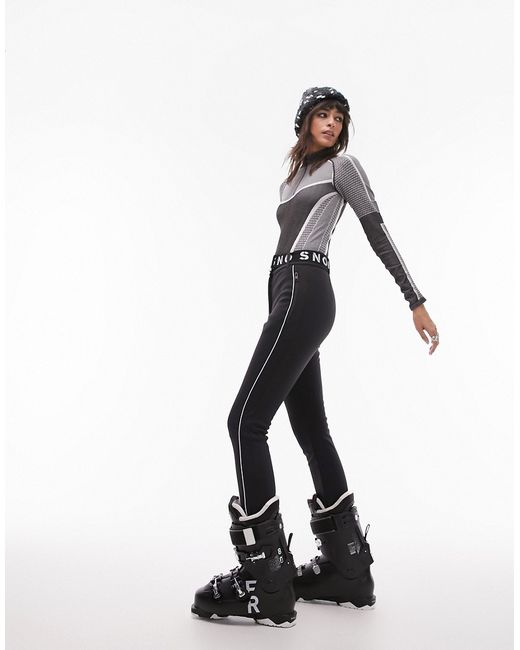 TopShop Sno stretch slim leg ski pants with stirrups