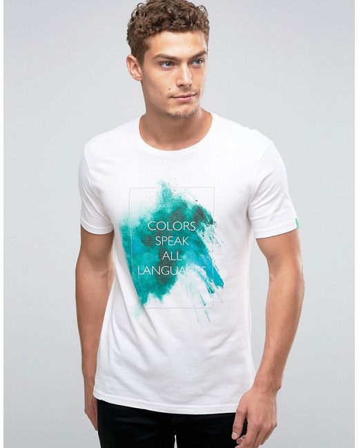 United Colors of Benetton Paint Splash Graphic T-Shirt 907