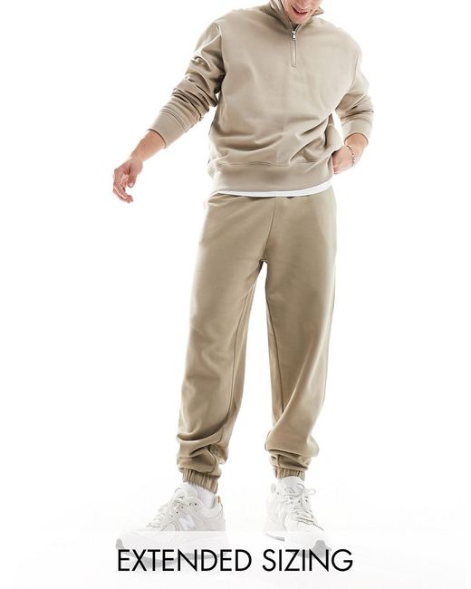 Asos Design oversized sweatpants gray
