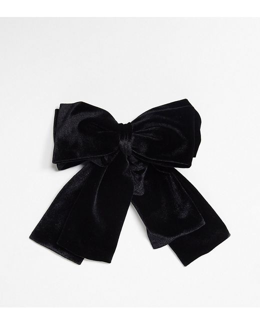 Reclaimed Vintage oversized bow hair clip velvet