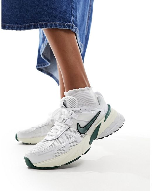Nike V2K Run sneakers and green