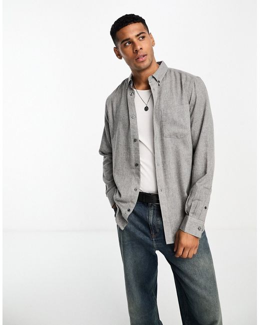 French Connection long sleeve flannel shirt light