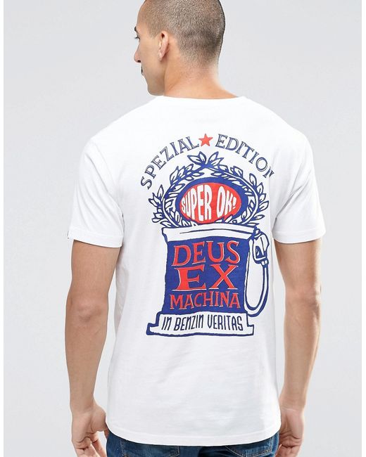 Deus Ex Machina T-Shirt With Rose Special Edition Back Print