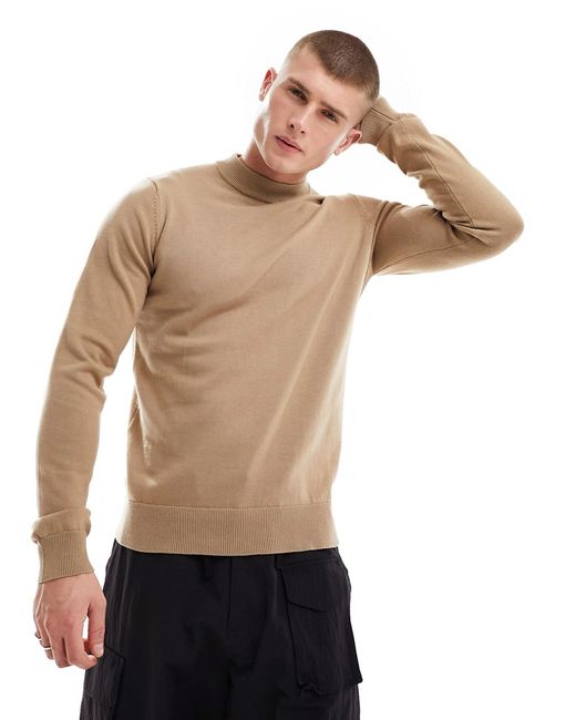 French Connection turtle neck sweater camel-