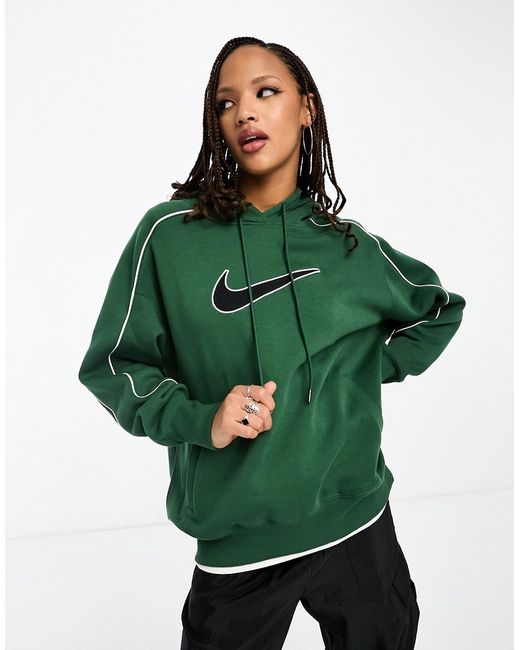 Nike Streetwear oversized fleece hoodie dark