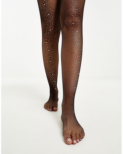 My Accessories London front scatter-embellished tights