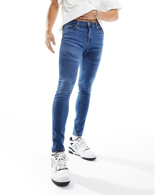 Asos Design spray on jeans dark vintage tint-