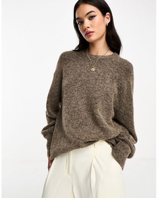 Other Stories alpaca wool relaxed sweater melange