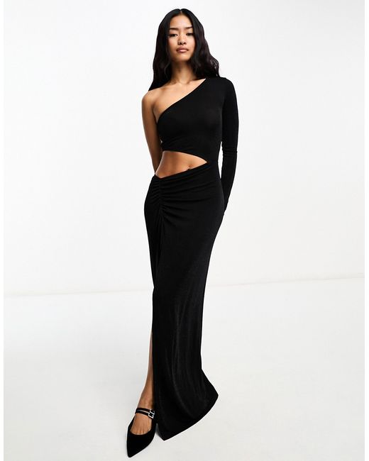 Pull & Bear one shoulder cut out maxi dress