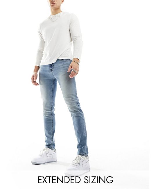 Asos Design skinny jeans mid wash-