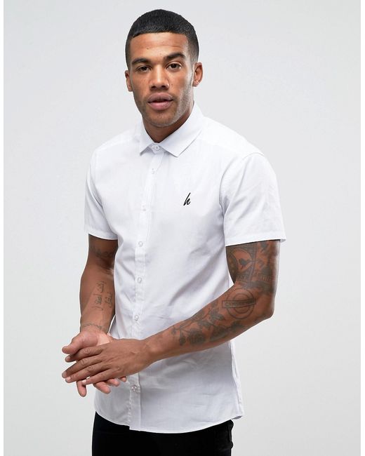 Hype Shirt With Logo In Skinny Fit