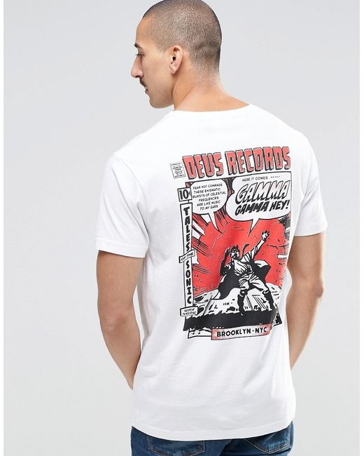 Deus Ex Machina T-Shirt With Cartoon Back Print