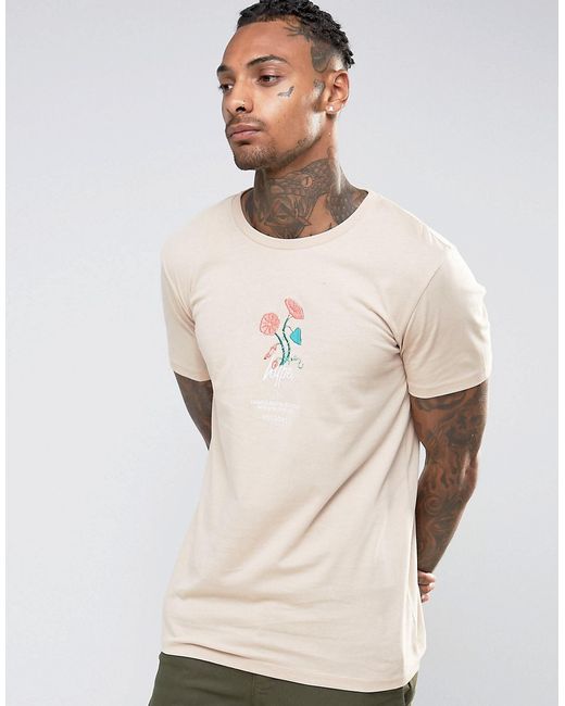 Hype T-Shirt With Embroidered Floral Logo