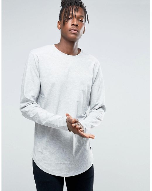 Only & Sons Longline Long Sleeve T-Shirt