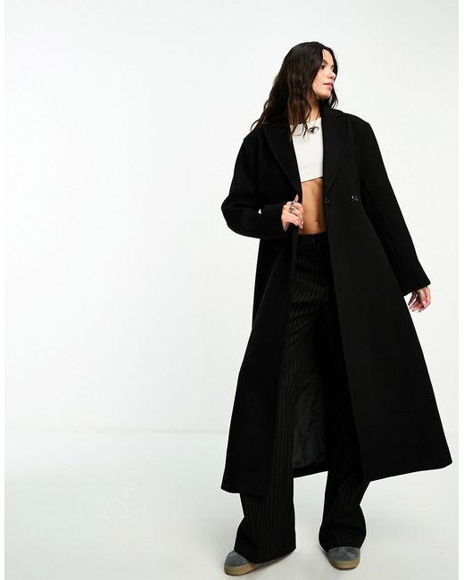 Weekday Delila wool blend sleek structured coat